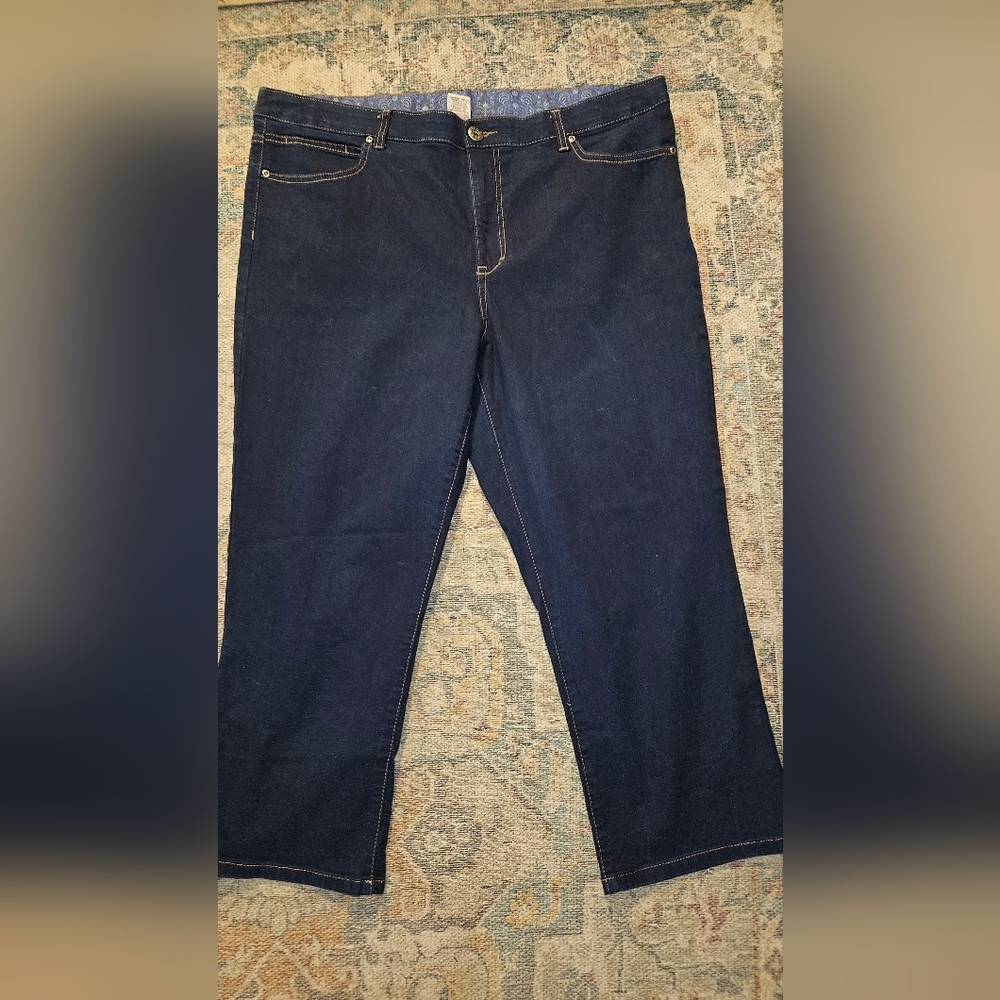 Faded Glory Women's Relaxed Fit Dark Blue Jeans